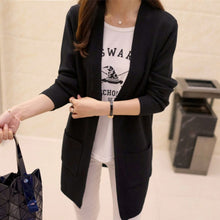 Load image into Gallery viewer, DRL Women's Autumn Winter Long Cardigan Sweater 2019 New Long Sleeve Knitted Cardigan Female Outerwear Coat pocket Sweaters